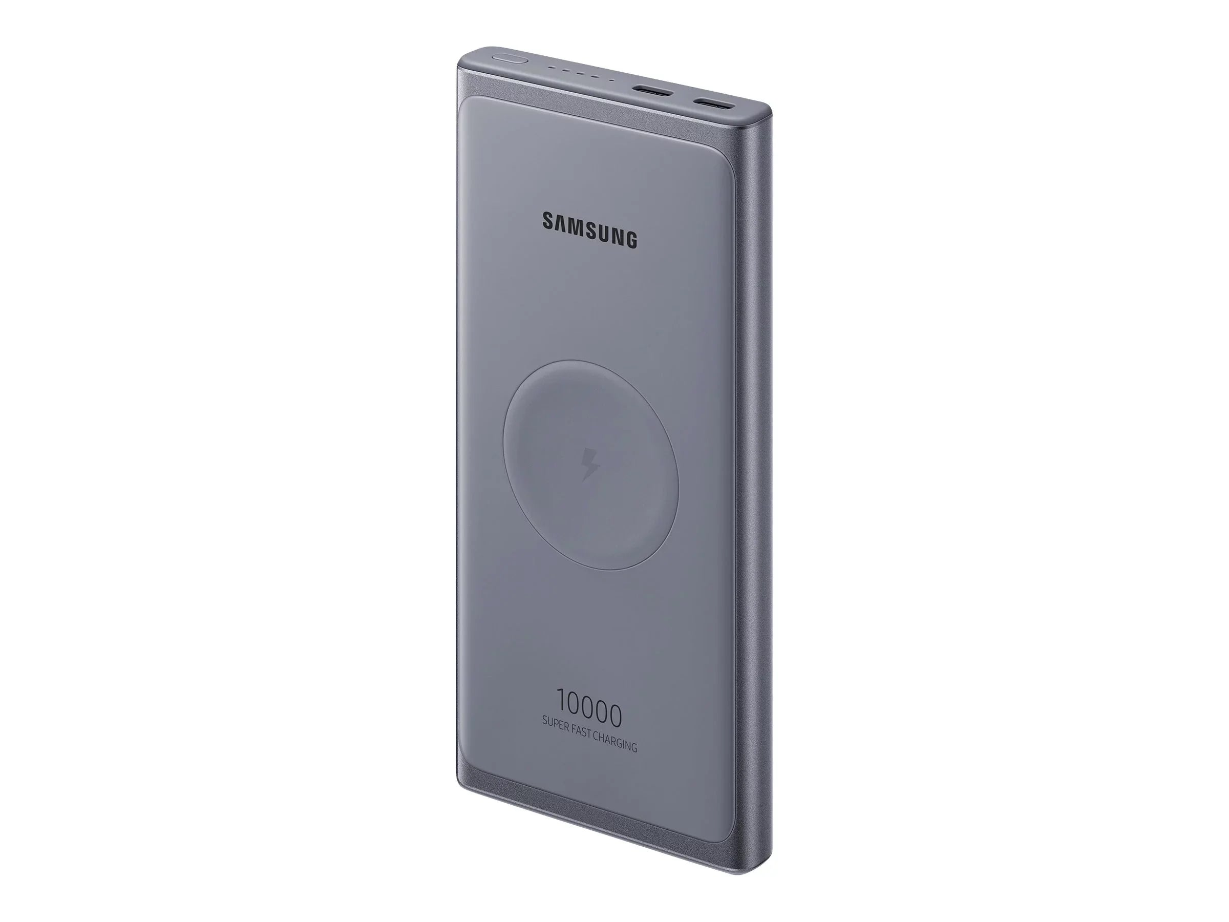 Samsung 10000mAh Super Fast 25W Portable Wireless - Charger Battery - Silver