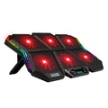 Laptop Cooler Stand with 6 Fans, Adjustable Wind Speed, and Mute Design