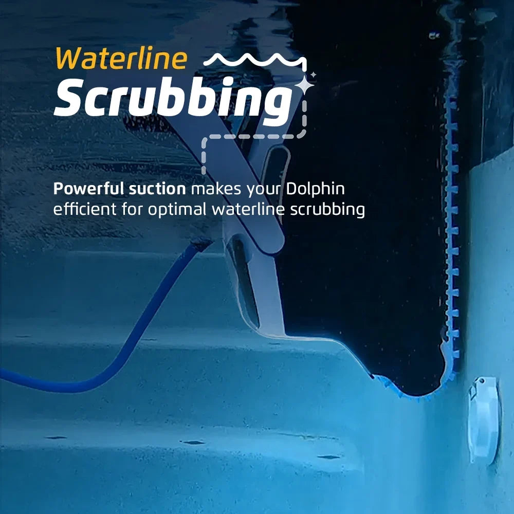 Dolphin Explorer  Wi-Fi Robotic Pool Vacuum Cleaner Pools up to 50  - Waterline Scrubber Brush