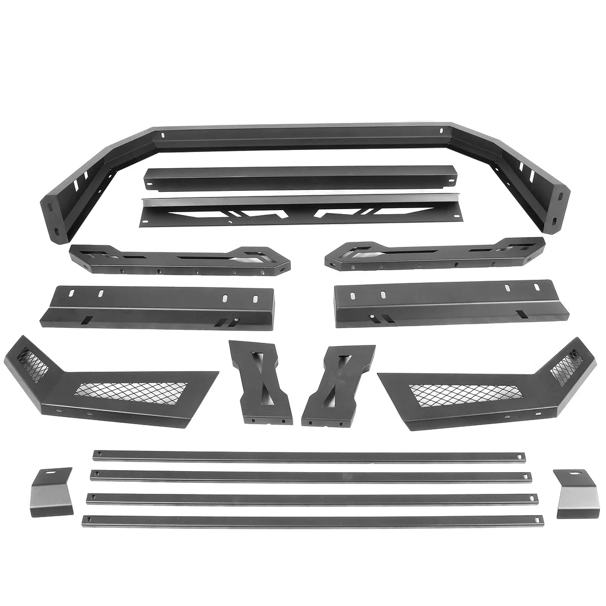Motoring -007 For 2007 to 2018 Toyota Tundra Square Style Offroad Truck Bed Roll Bar+Cargo Box 08 09 10 11 12 13 14 15 16 17