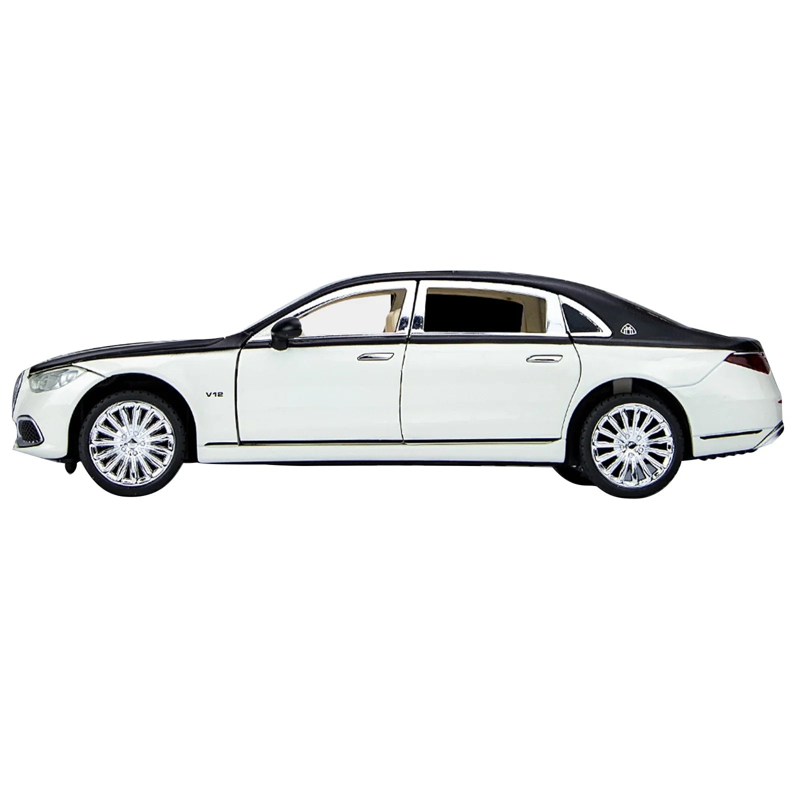 Sound & Light Alloy Metal 1/24 Car Model Gift Collection For Benz Maybach