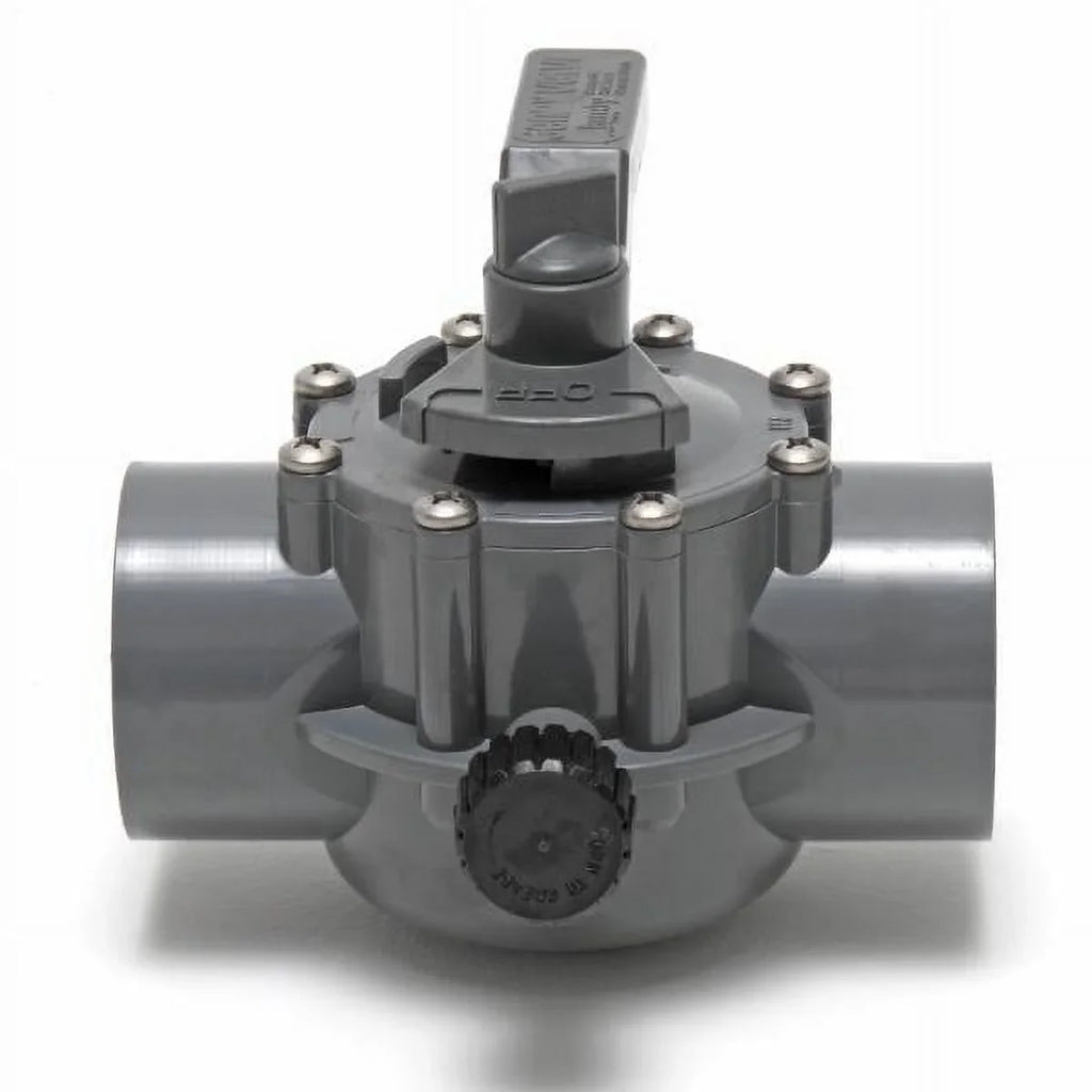 Zodiac Jandy/Teledyne Laars Diverter Valve,  2" s/2-1/2" spg Pos Seal, 2 Way, Gray Part # 2876