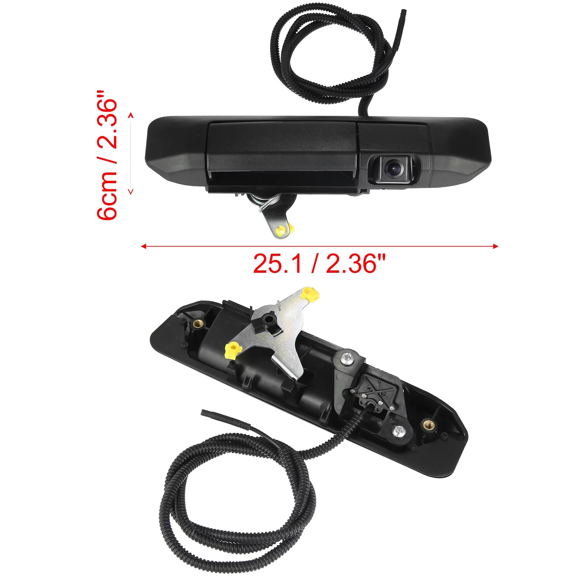 Car Tailgate Handle Set with Backup Camera Black for Toyota Tacoma 2005-2014 Tailgaters Replacement 6909004020