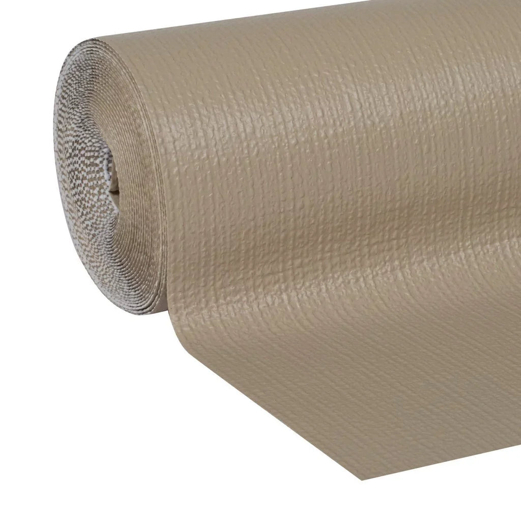 Duck Smooth Top EasyLiner Non-Adhesive Shelf Liner 20-Inch x 24-Foot and 12-Inch x 20-Foot, Taupe, 2 Rolls Total