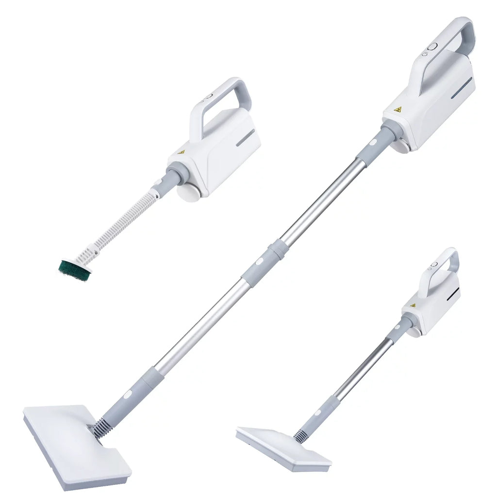 Spirastell Electric mop, Mop 370ml WaterWindow Cleaner Clothes 3 Brush2-levelHandheld Cleaner Floor Water2-levelWith 3 Clothes HeadFloor Steamer 370ml