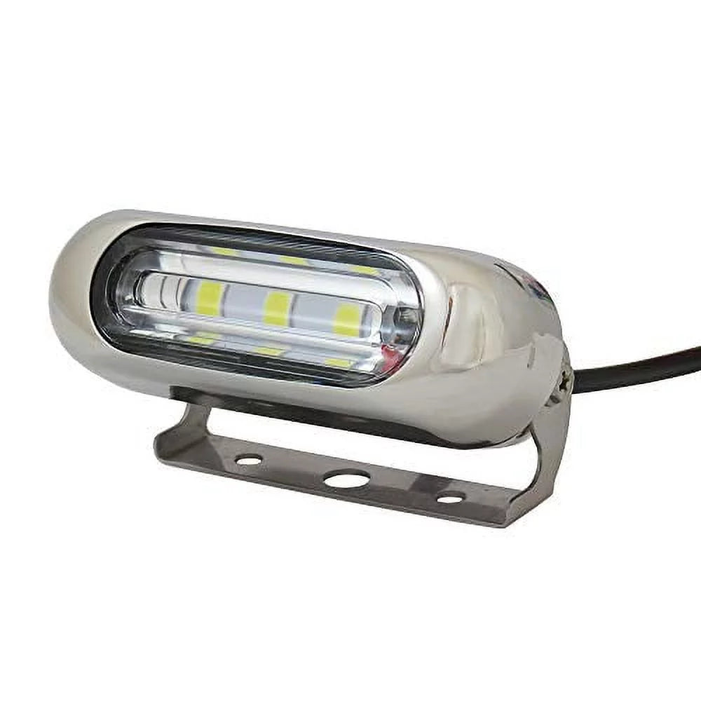 Manufacturers' Select  Inc Surface Mount Exterior  Backup/Flood/Docking Light, Watertight Marine/  Light with Stainless Steel Bezel (Bracket Mount) ()