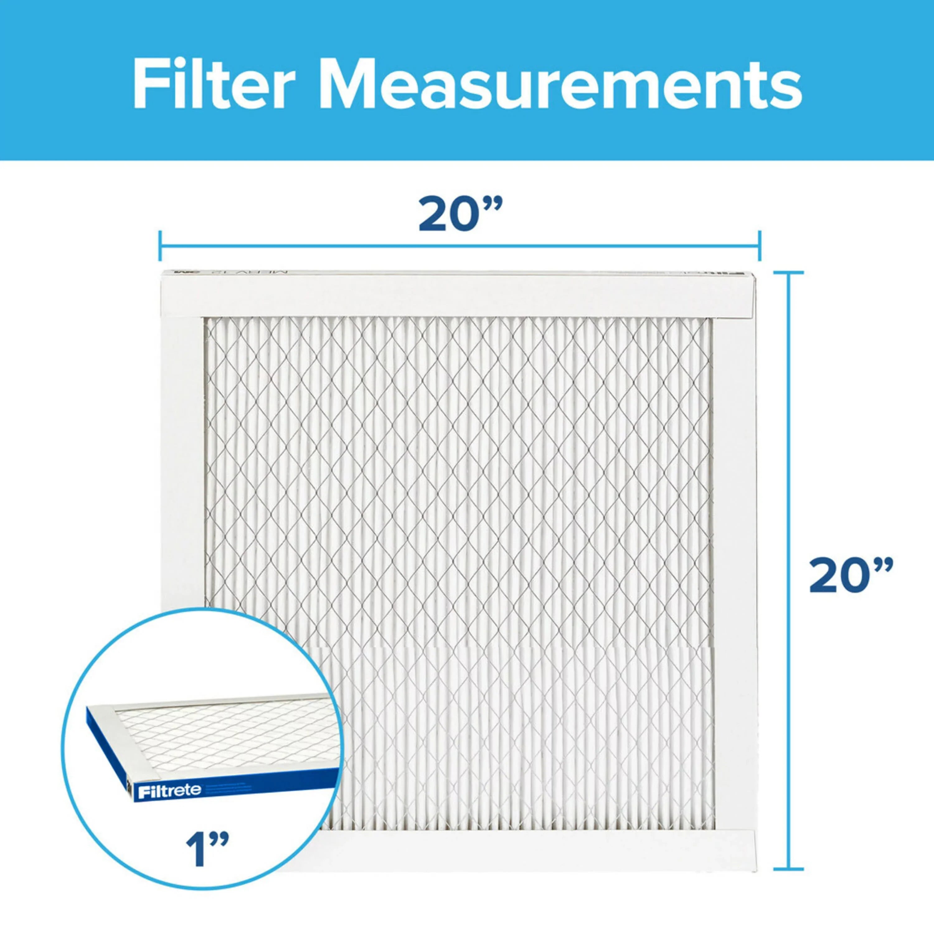 Filtrete by 3M, 20x20x1, Elite Allergen Reduction  Furnace Air Filter, 2200 , 1 Filter