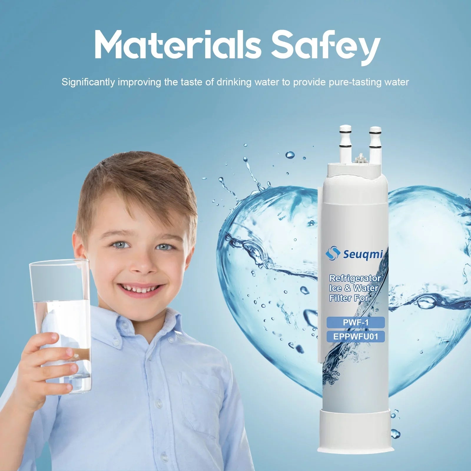 2Pack Seuqmi brand water and ice filters are suitable with Frigidaire®PurePour -1