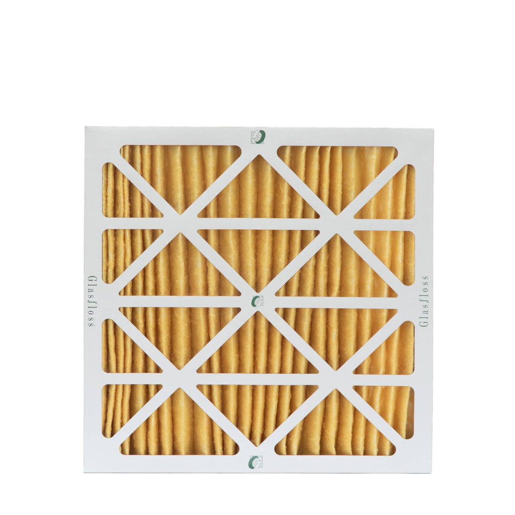 3 Pack of 20x20x2  11 Pleated 2" Inch Air Filters by Glasfloss. Actual Size: 19-1/2 x 19-1/2 x 1-3/4