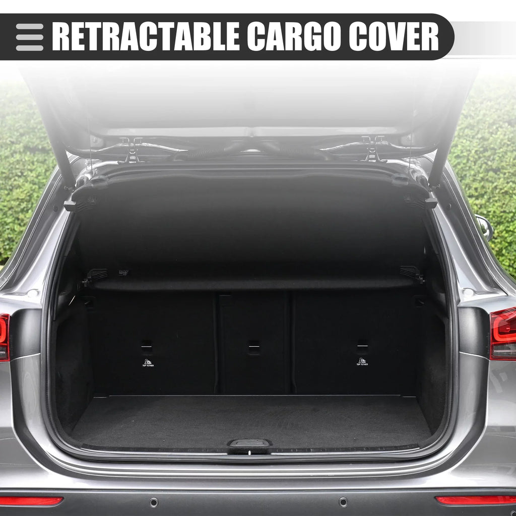 Retractable Cargo Cover Rear Trunk Security Cover Shield Shade for Audi  2016-2022 Canvas Black