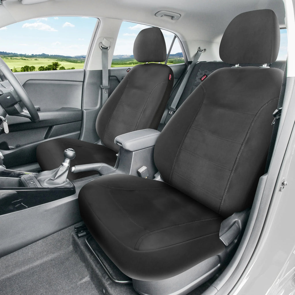 Genuine Dickies 2 Piece Durazone Car Seat Covers, Black
