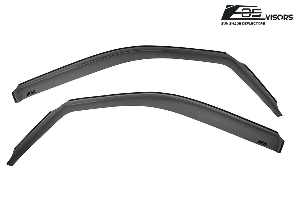 Extreme Online Store for 2009-2014 Ford -150 Crew Cab |  Visors in-Channel Style Smoke Tinted Side Vents Window Deflectors Rain Guards