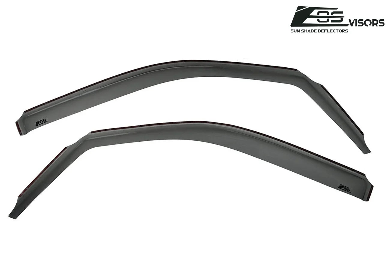 Extreme Online Store for 2009-2014 Ford -150 Crew Cab |  Visors in-Channel Style Smoke Tinted Side Vents Window Deflectors Rain Guards