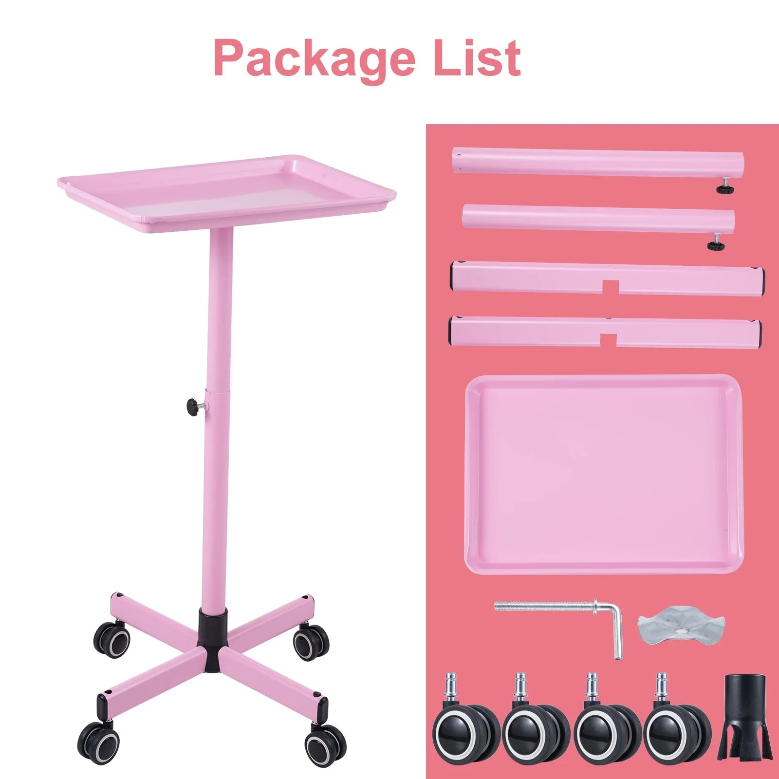 Bestauty Storage Shelf,Use Beauty Salon By - Hair Salons And Wheels SalonHair WheelsAdjustable Salon Hair Color Cart Clinic Professionals Wheels - Convenient Hair - Portable Hair Spas