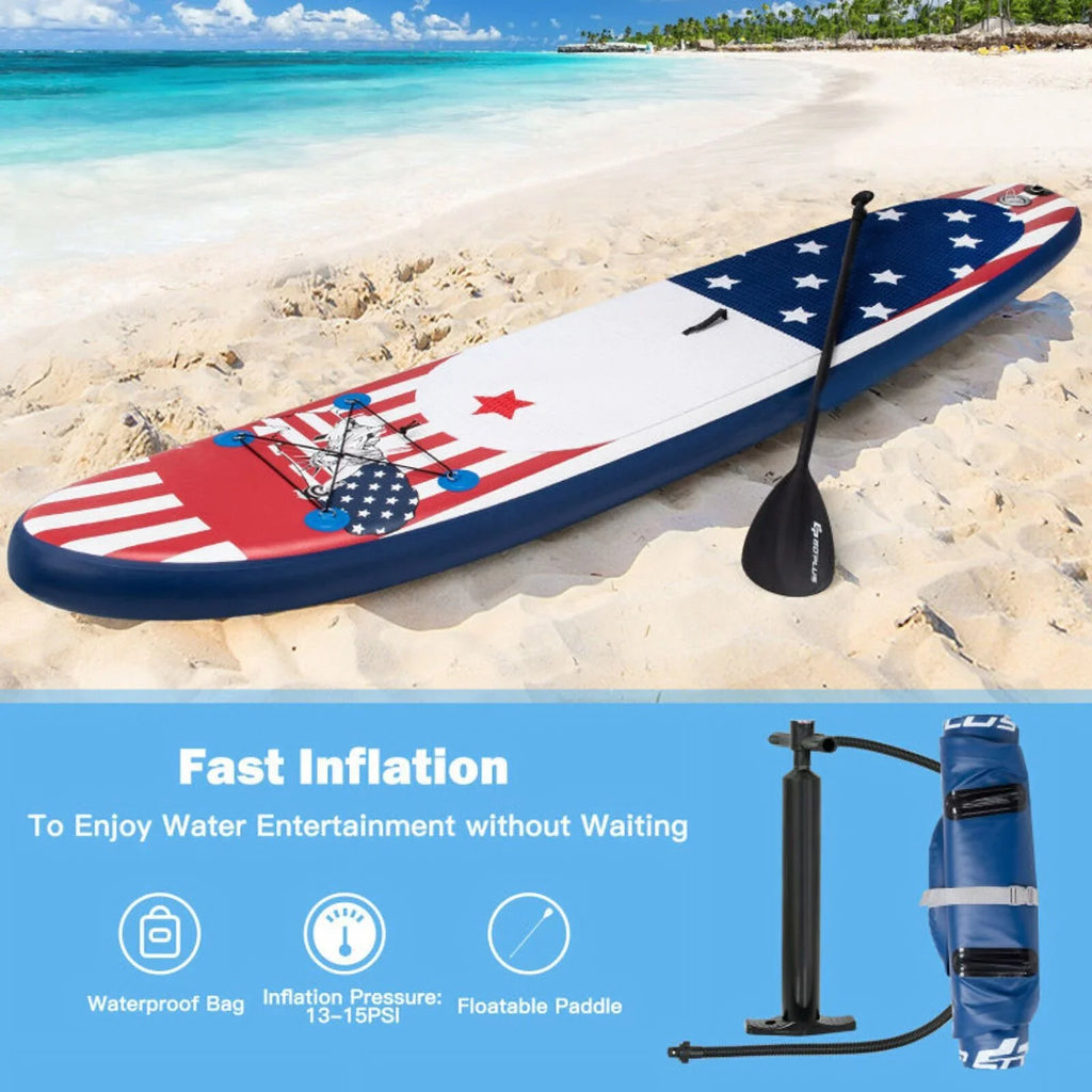Premium Inflatable Stand Up Paddle Board - Comes with a carry backpack for transportation - 24.0 - Disshield ultimate stability and versatility on the water!