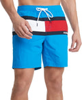 Tommy Hilfiger Mens Tommy Flag Swim Trunks Blue Blitz 2XL
