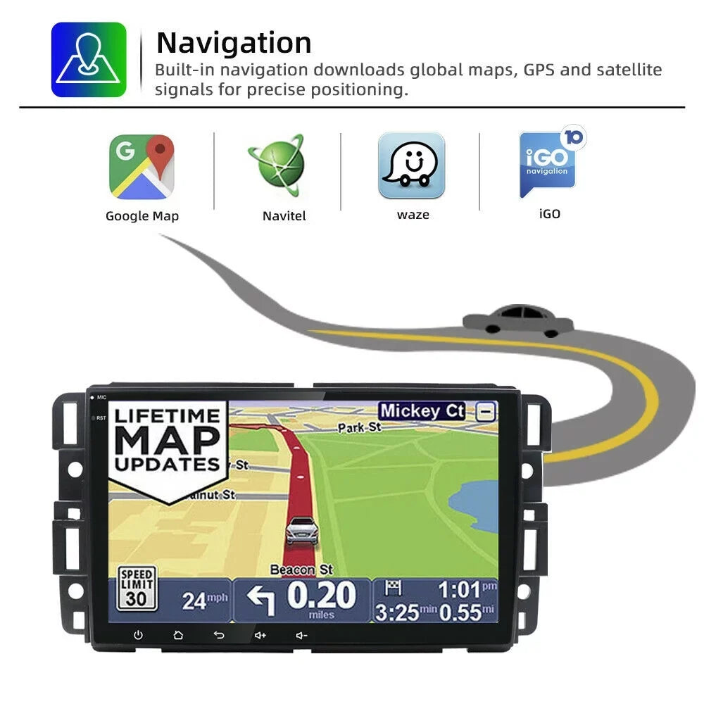 Android 10 Car Radio   Player for  Sierra Chevrolet Silverado Yukon Acadia 8" Quad Core Radio Para Carro