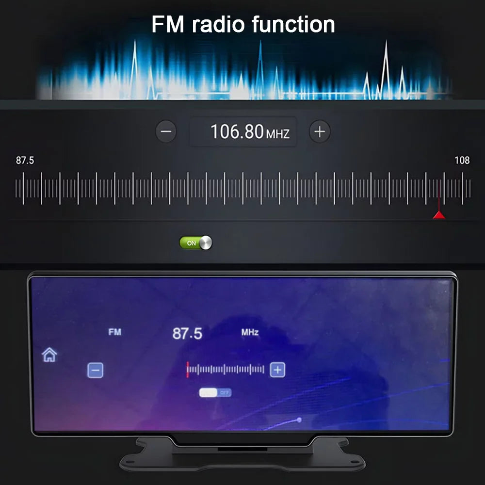 ammoon Multi language Car Video Recorder   Car Console, Front and Rear Dual Cameras, Mobilephone Control
