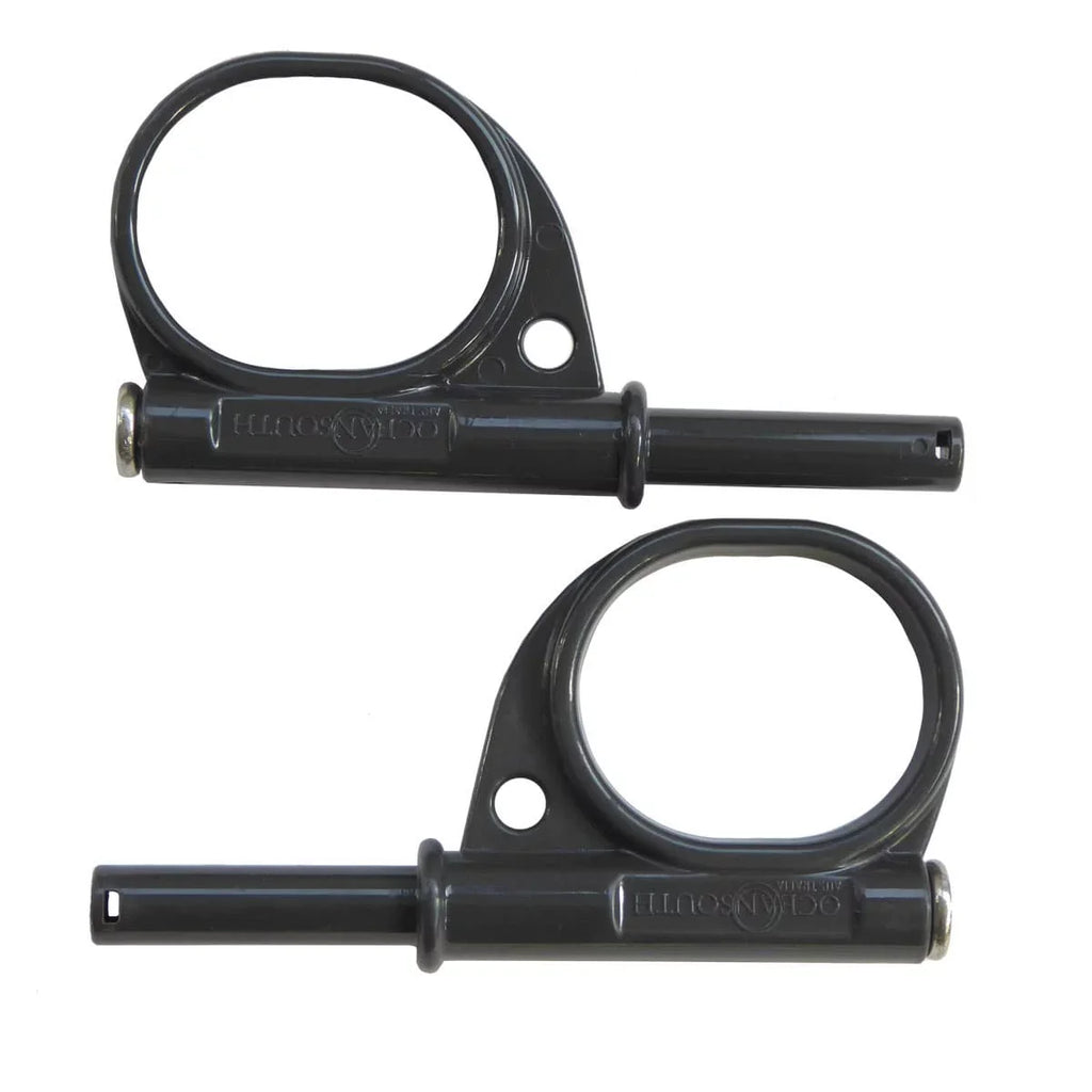 Oceansouth Kayak / Canoe Aluminum Oars Split Shaft with Locks  - Length 6' 6" - 2 Piece with Stops - Detachable - Pair