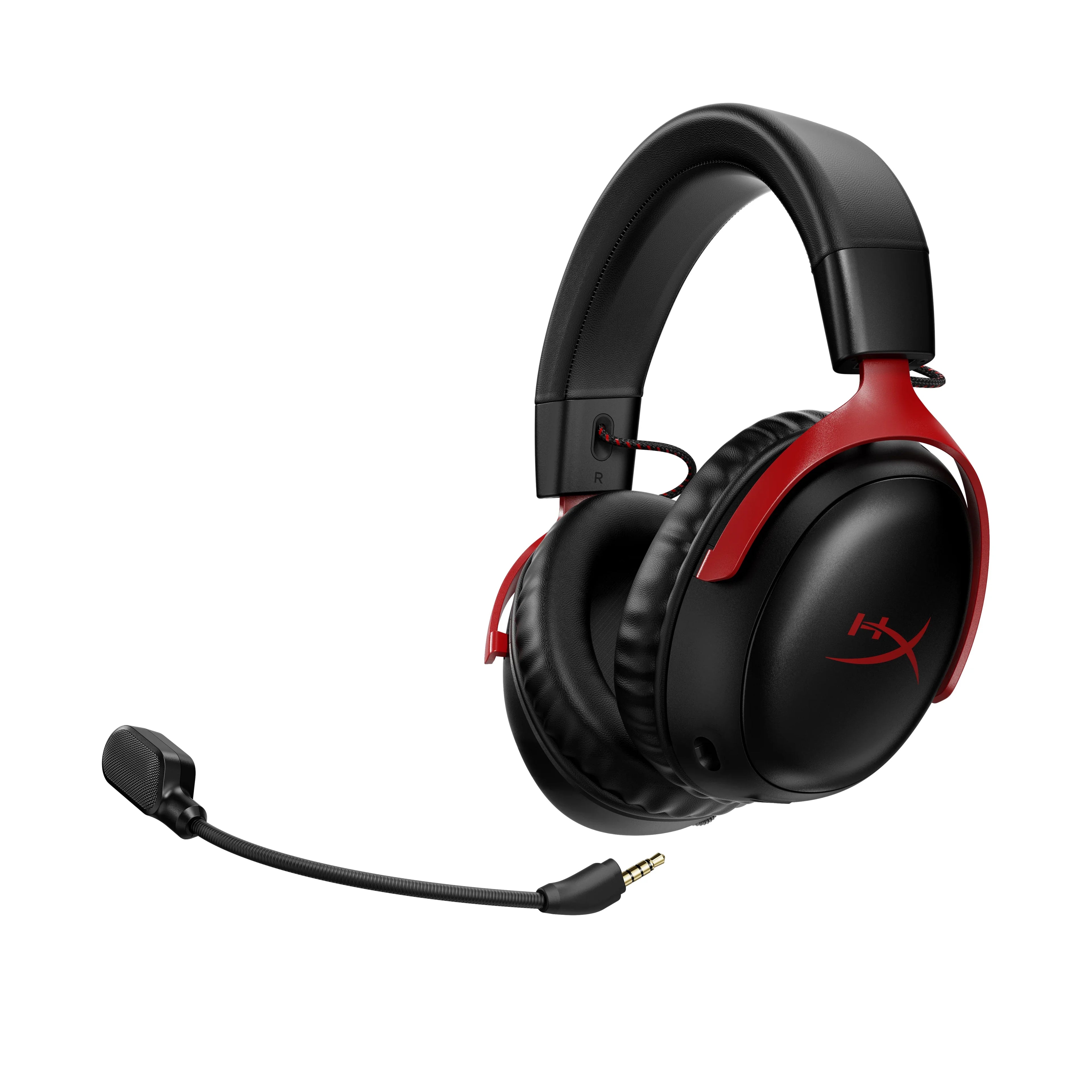 HyperX Cloud  Wireless – Gaming headset for , , , up to 120-hour Battery, 2.4GHz Wireless, 53mm angled drivers, Memory foam, Durable Frame, 10mm microphone – Black/Red