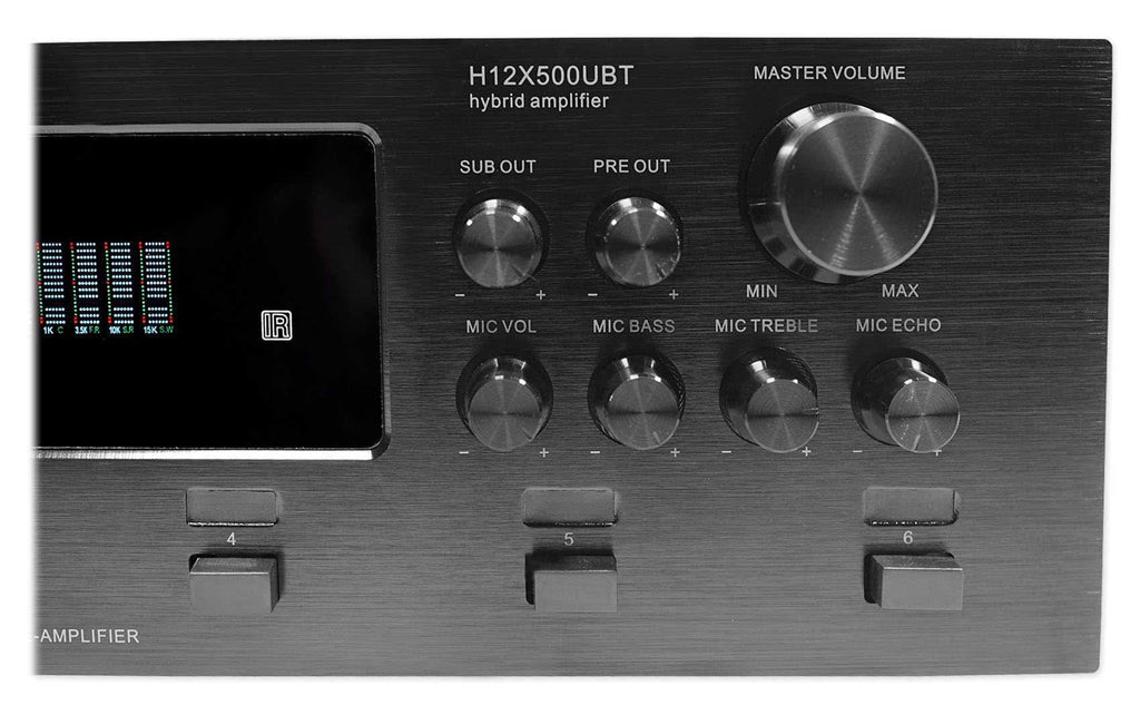 Technical Pro 6000w 6-Zone Home Theater Bluetooth Receiver+(6) Wall Speakers