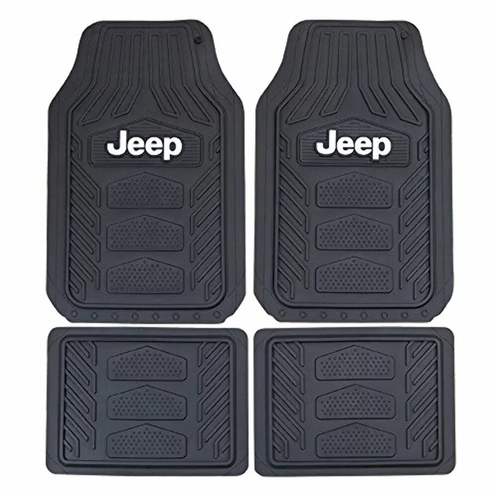 Plasticolor -001668R01 Jeep Rubber Floor Mat, Black