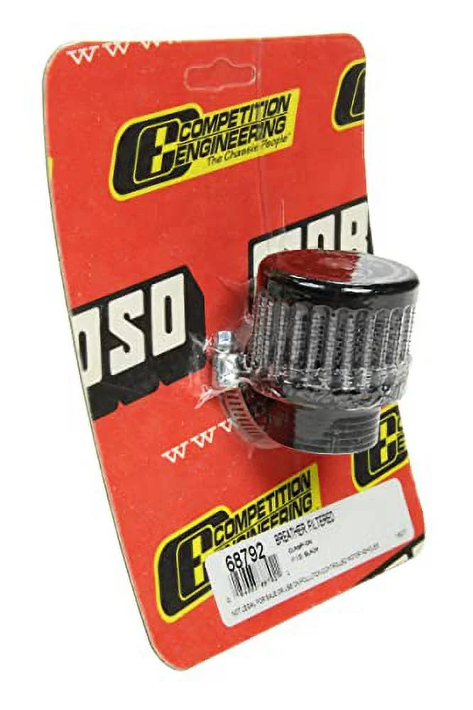 Moroso 68792 Clamp on Valve Cover Breather 1"  Black