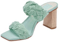 Dolce Vita Play Mint Rope Slip On Squared Open Toe Block Heeled Dress Sandals (Mint Rope, 11)