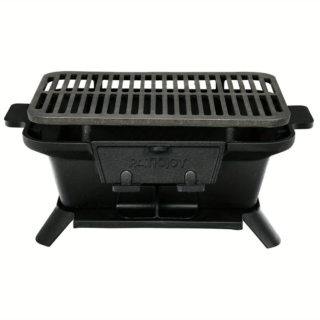 Heavy Duty Cast Iron Charcoal Grill Tabletop  Grill Stove for Camping Picnic