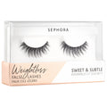 Weightless False Eyelashes - Sweet & Subtle -  medium-length criss-cross lash for a subtle yet striking effect.