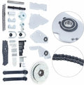 Bike Shifter Jackshaft Conversion Kit Set 415 Chain Silver for 2-Stroke Gas Motorcycles