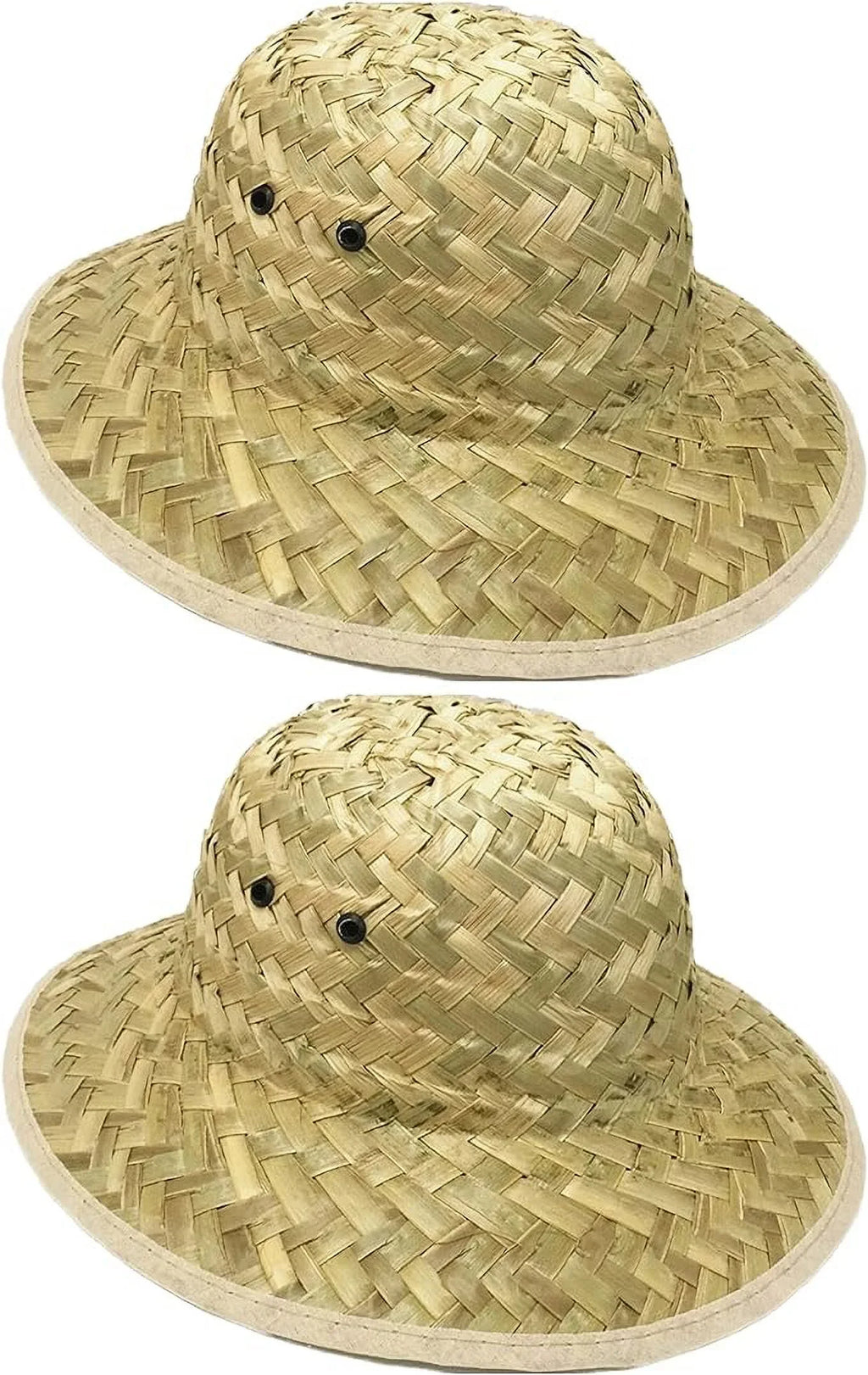 GiftExpress Adult Woven Safari Pith Hat 1 set of 2