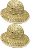 GiftExpress Adult Woven Safari Pith Hat 1 set of 2