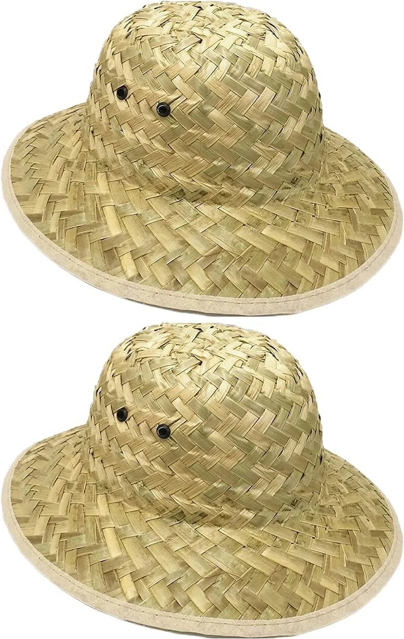 GiftExpress Adult Woven Safari Pith Hat 1 set of 2