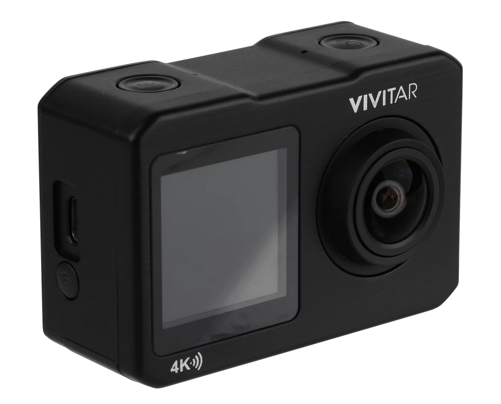 Vivitar  4k Dual-Screen Action Cam, 16MP  Waterproof Digital Video Camera with Built in Gimbal