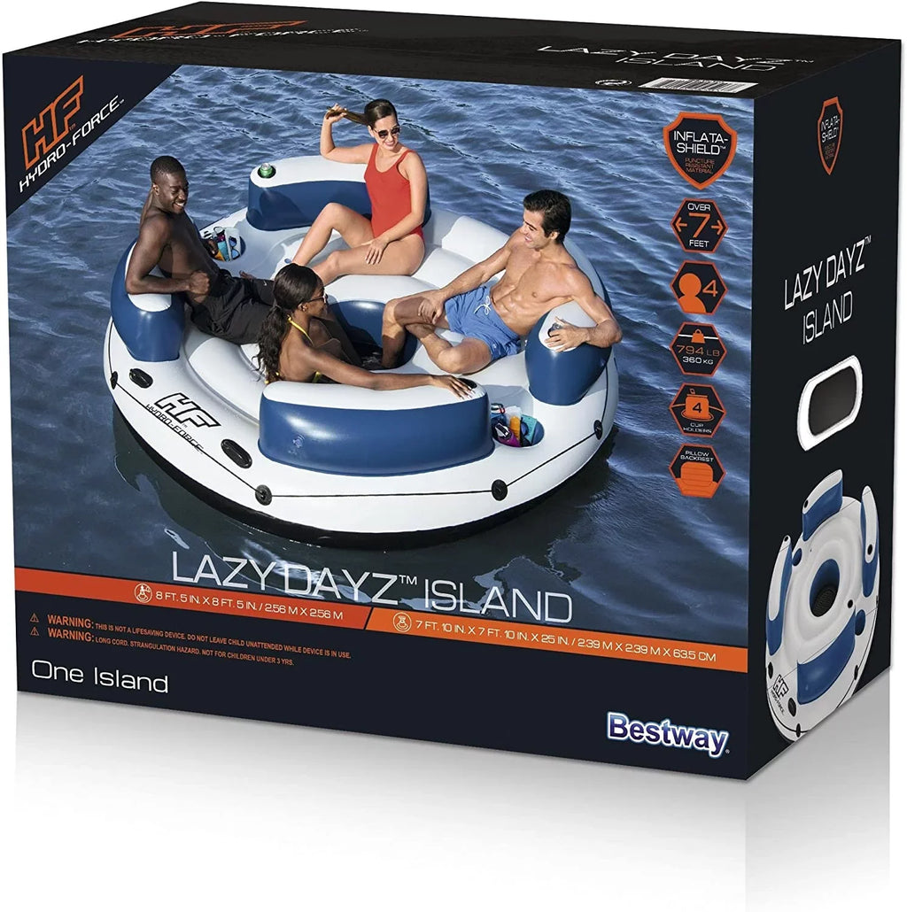 Hydro-Force Lazy DayZ 4-Person Inflatable Party Island