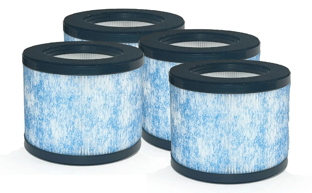 Nispira True  Filter Replacement Compatible with Ibuki Air Purifier  -01CW, -18, Okaysou AirMic4S. 4 Packs