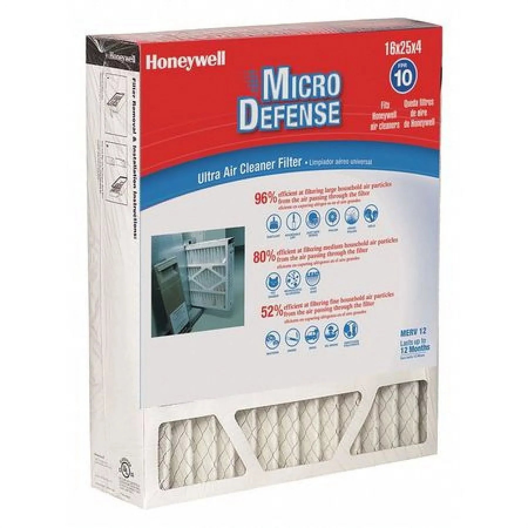 Honeywell Home Air Filter, 12,16x25x4"