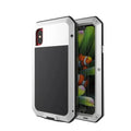 Gorilla Glass Aluminum Metal iPhone  Max Case (Silver) Heavy Duty Military Grade Shockproof and Scratch Resistant Protection, Rugged Outdoor Travel