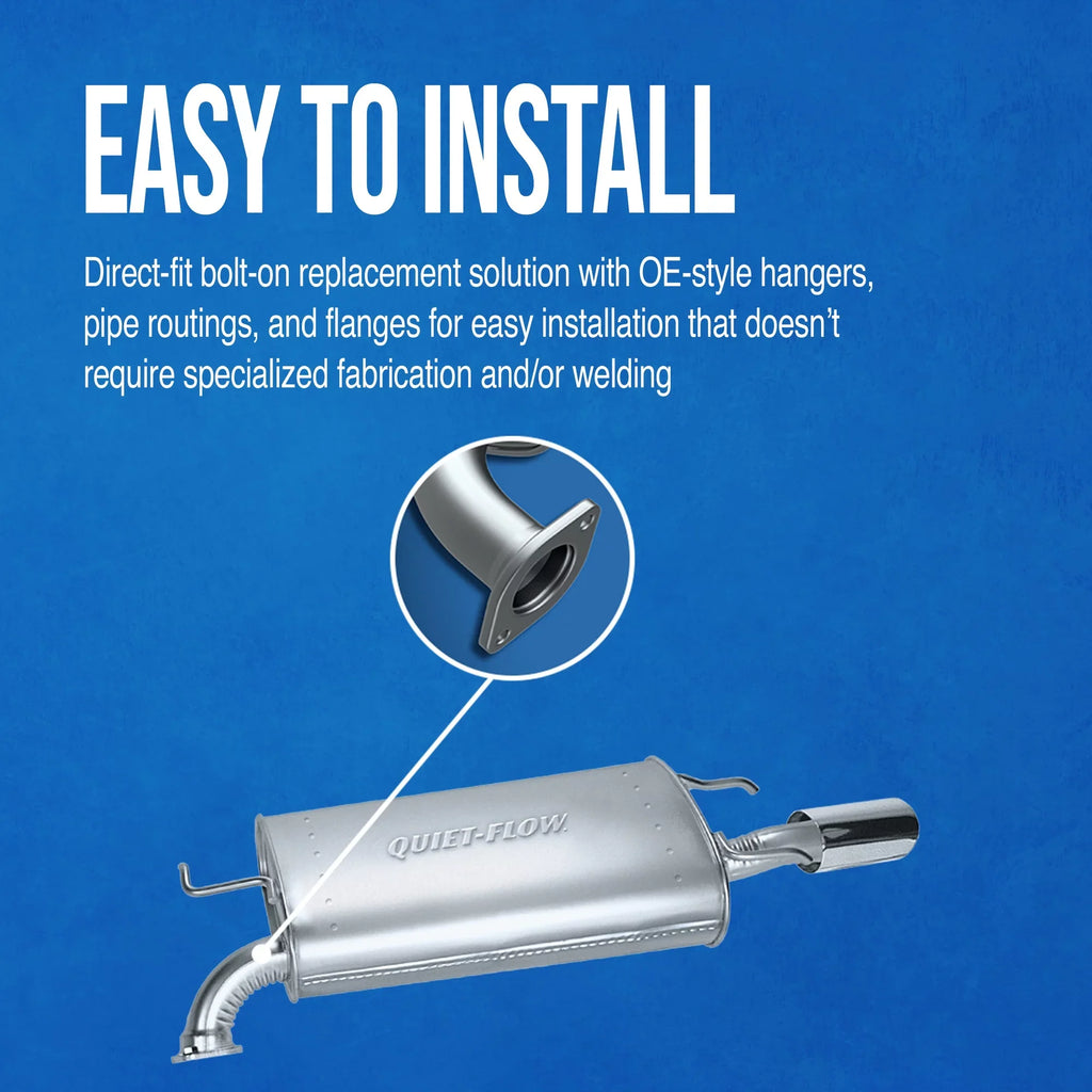 Walker Exhaust Quiet-Flow  54845 Exhaust Muffler Assembly Fits select: 2006-2010  5