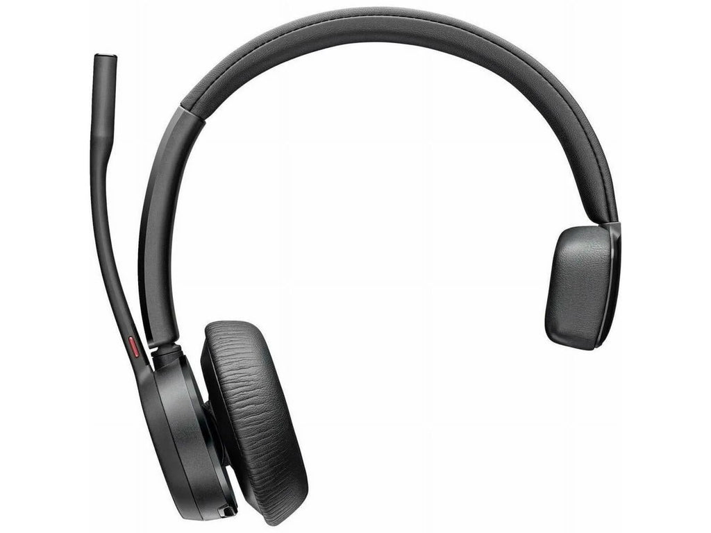 Poly Voyager 4310 Microsoft Teams Certified - Headset + dongle - Google Assistant, Siri - Mono -  Type  - Wireless - Bluetooth - 164 ft - 20 Hz - 20 kHz - Over-the-head, On-ear - Monau...