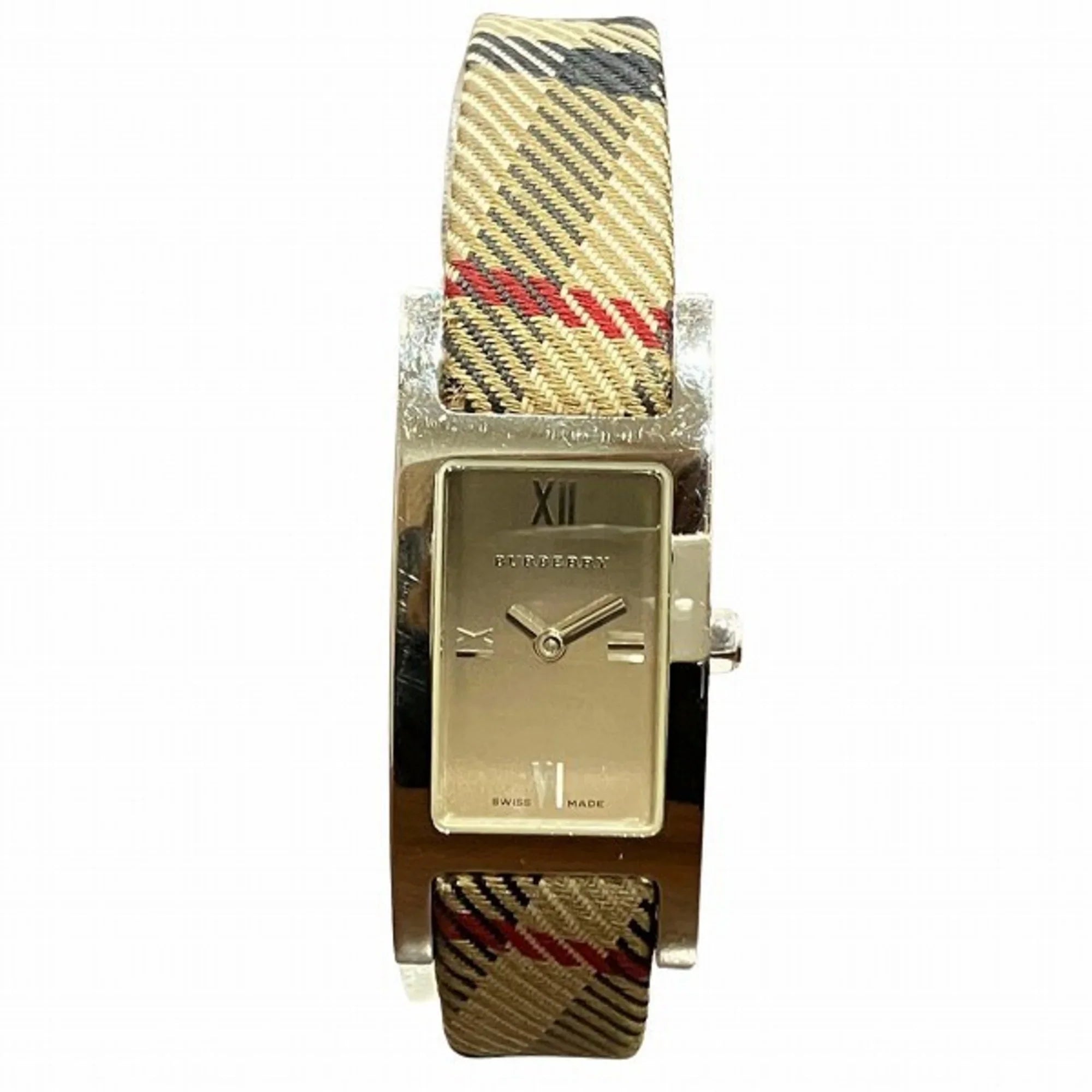 Pre-Owned Burberry  Quartz Check Square Watch Women's (Good)