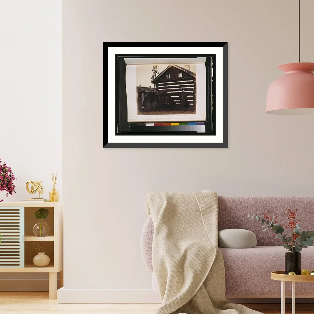 Historic Framed Print, Mule laden with casks - Boundary Commission huts, Colville, Columbia ., 17-7/8" x 21-7/8"