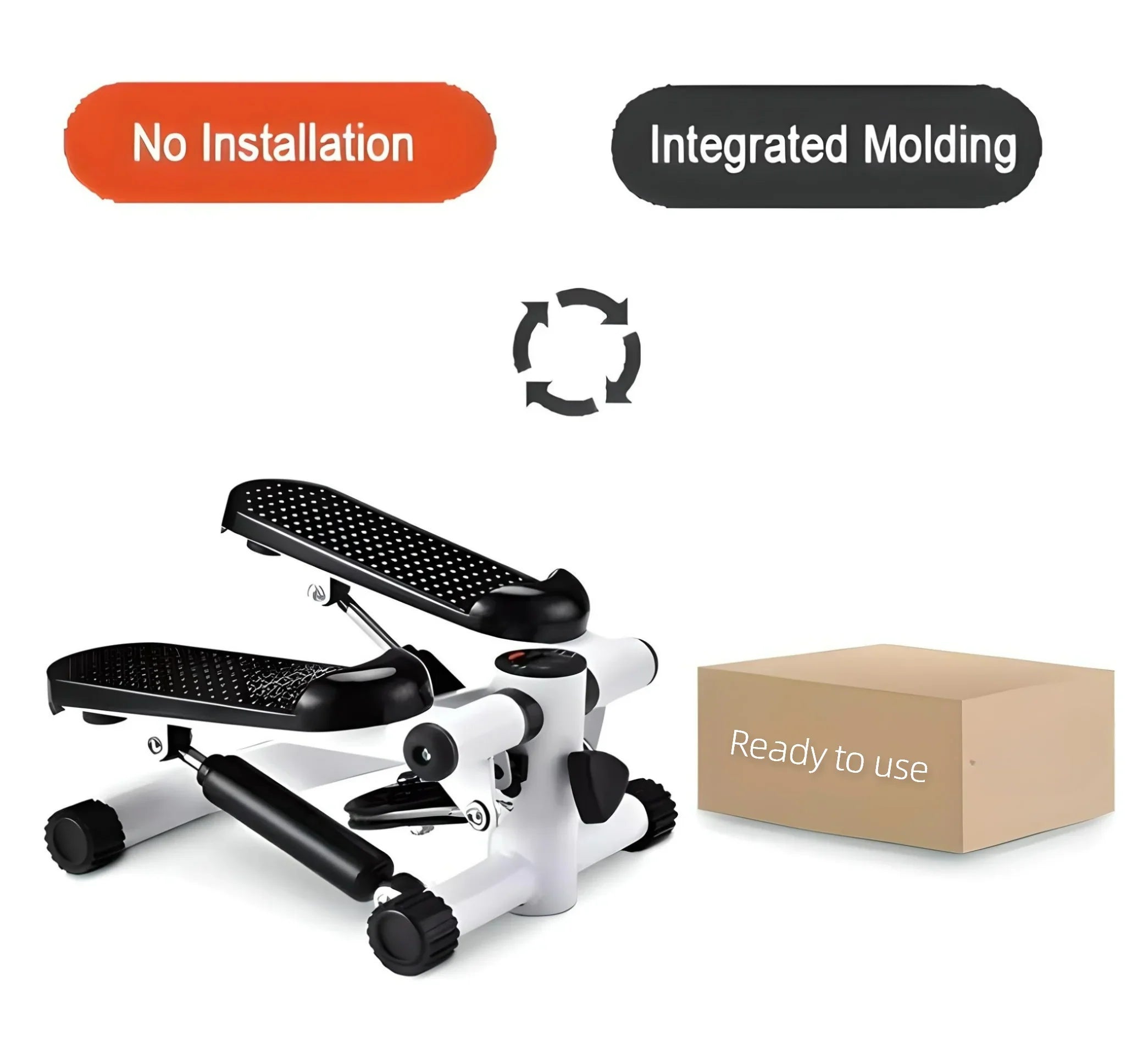 Steppers for Exercise at Home, Stair Stepper with Resistance Bands for Home Fitness, Mini Stepper with 331  Loading Capacity, Stepper Portable Home Workout Exercise Equipment