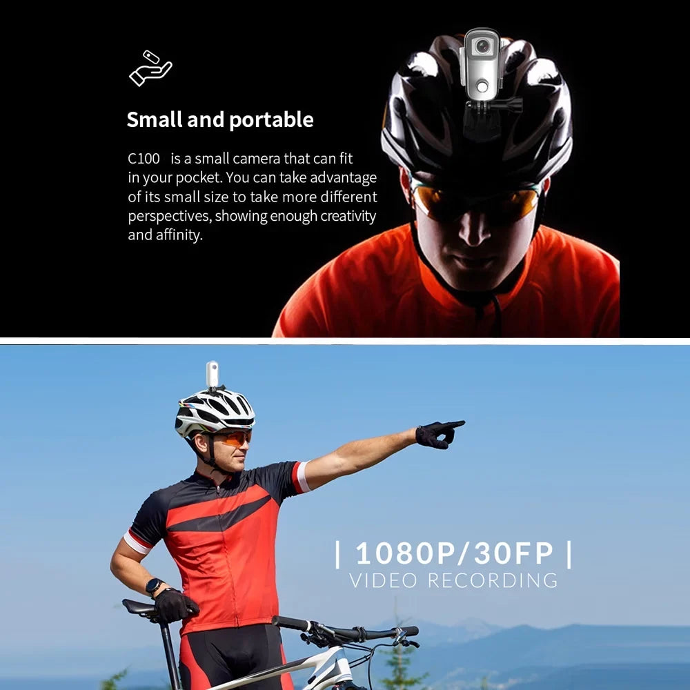 Sports Camera, Full  1080P Action Video with WiFi, Waterproof Case and Built-in Battery, Perfect for Outdoor Adventures