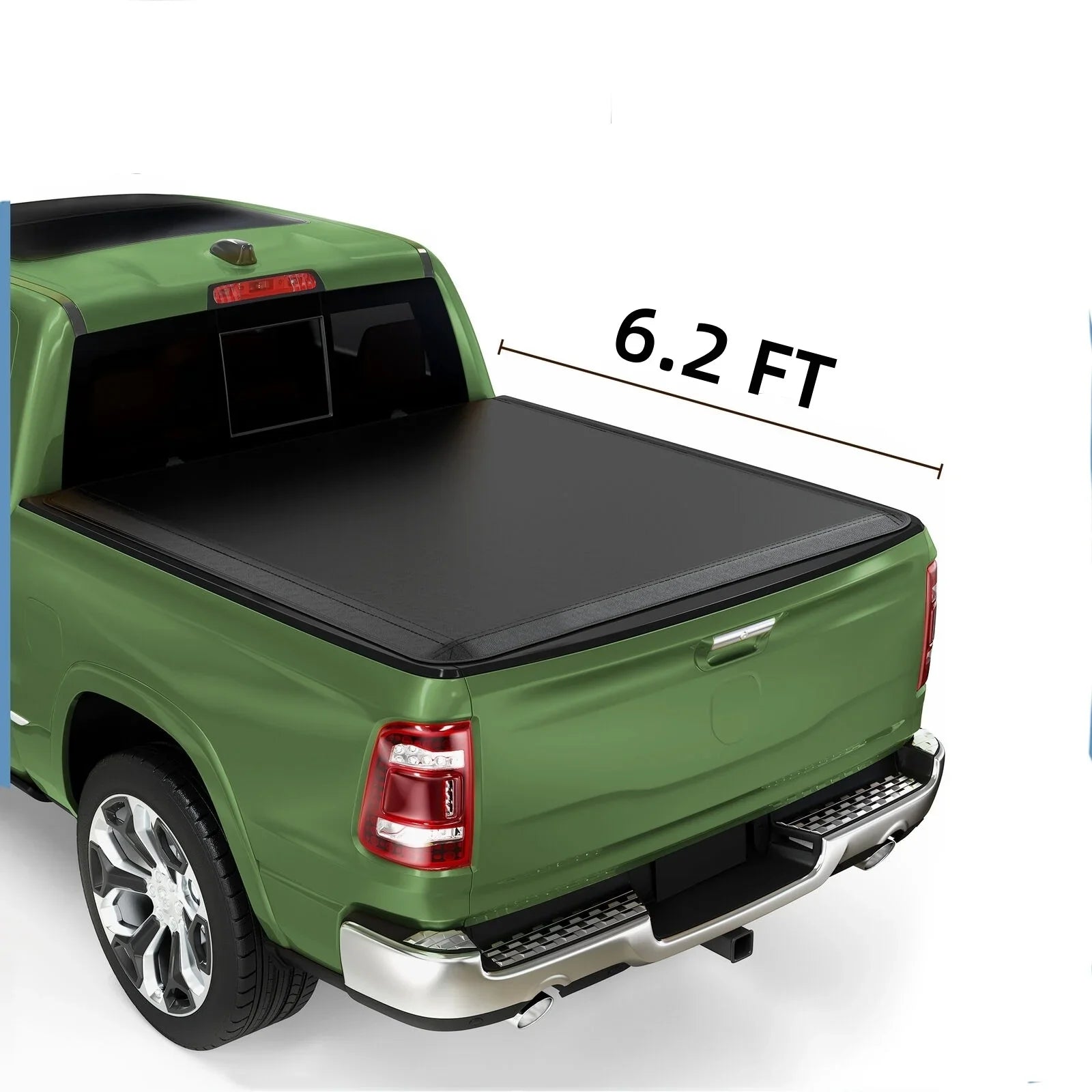 Ledkingdomus 6.2 ft Bed Soft Roll Up Truck Bed Tonneau Cover for 2015-2022 Chevy Colorado/ Canyon