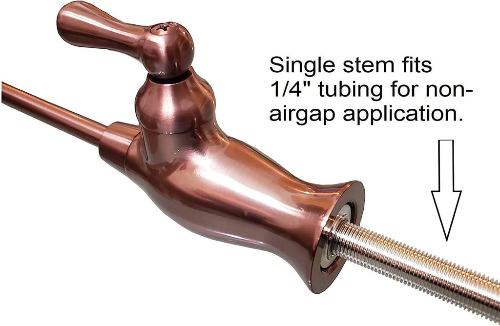Metpure Water Filtration Faucet Rose Gold Vase Style Non Air Gap Reverse Osmosis Drinking Water Dispenser With Faucet Wrench