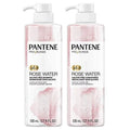Pantene, Shampoo and Sulfate Free Conditioner Kit, Paraben and Dye Free, Pro- Blends, Soothing Rose Water, 17.9 fl oz, Twin Pack Rosewater Kit
