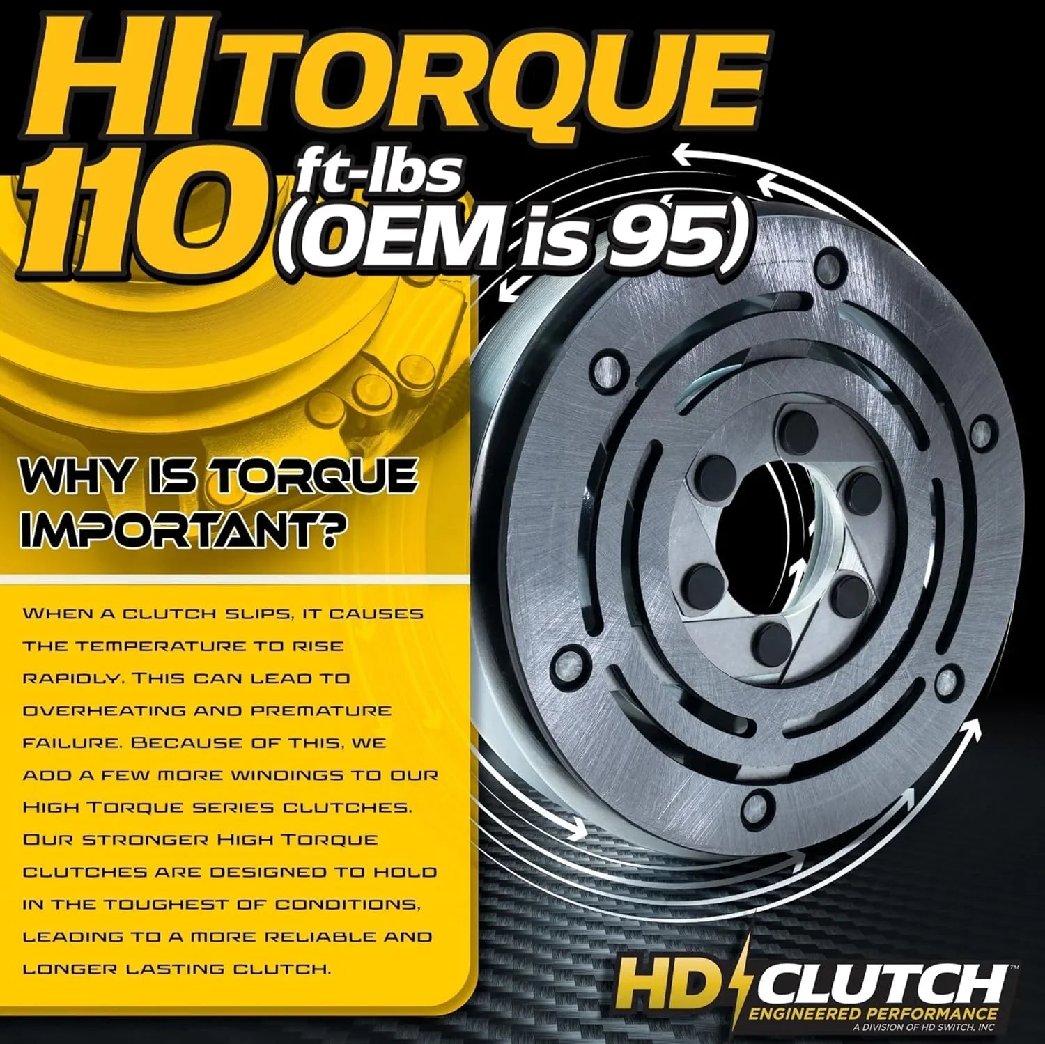 Switch 462715  High Torque 110ftlb ( 95) BigBearing Billet Pulley Blade  Clutch & 10A 483957  Switch fits Scag 462715 Liberty  & Scag Freedom  -,  Zero Turn Lawn Mower