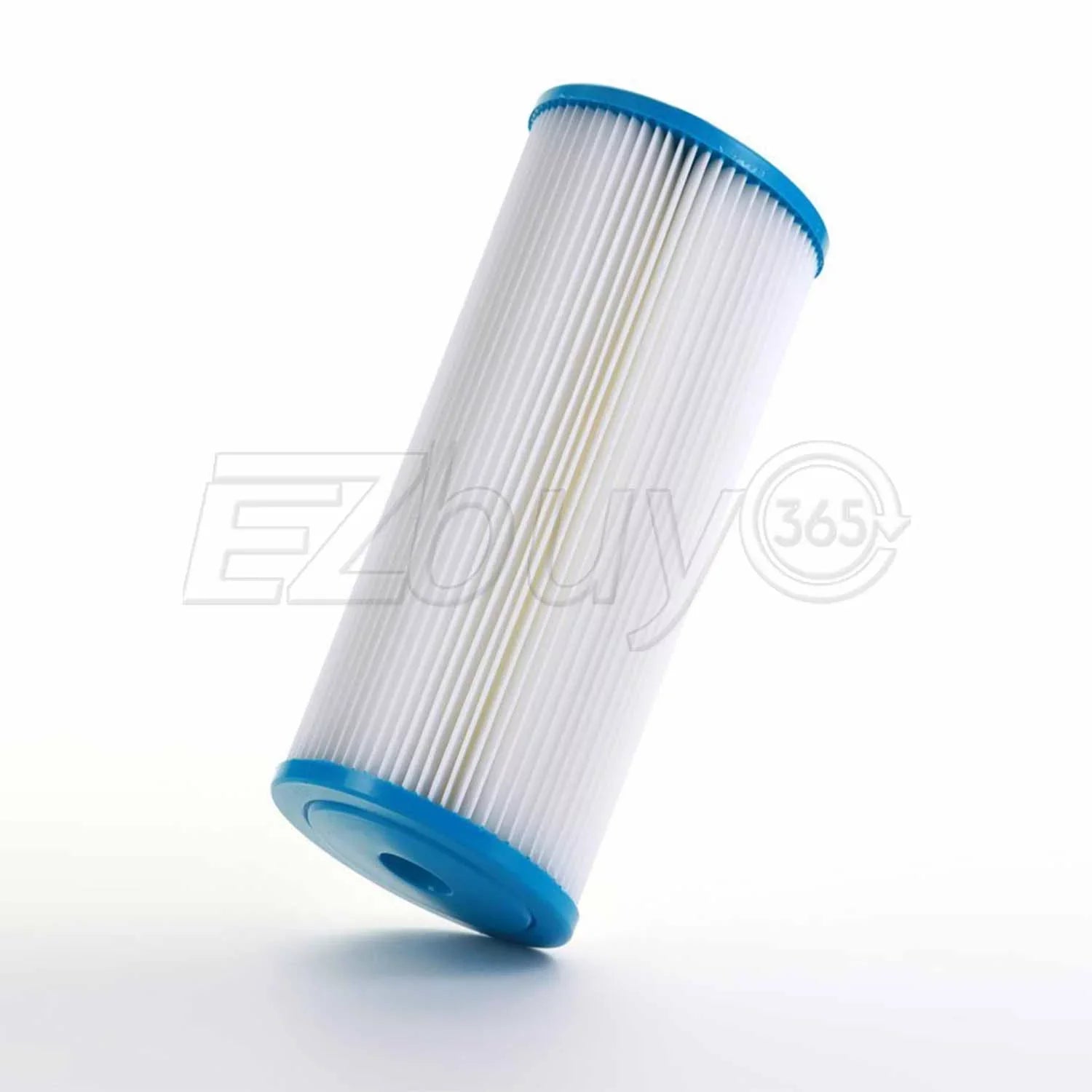 Big Blue Pleated Washable & Reusable Sediment Filter 5 Micron Amplified Surface Area, Removes Sand, Dirt, Silt, Rust, Extended Filter Life for 10" Big Blue Housing by Ronaqua (Set of 4)